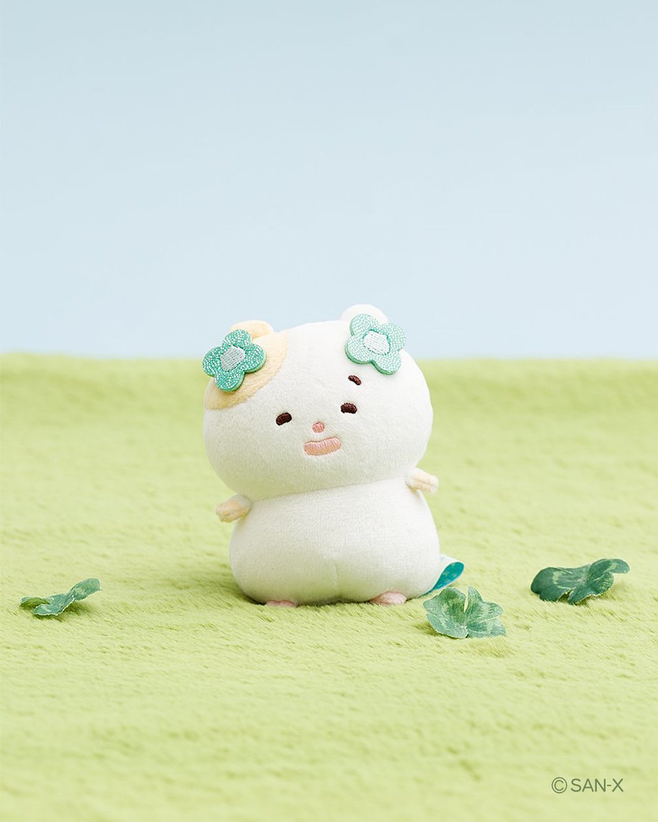 sanx_global's tweet photo. Hamuchima stumbled and fell… but when they looked up, there it was—a lucky four-leaf clover! 🍀
#sanx #sanxoriginal #hamuchima #fluffyfriends #fourleafclover https://t.co/BXMTSOsKhV