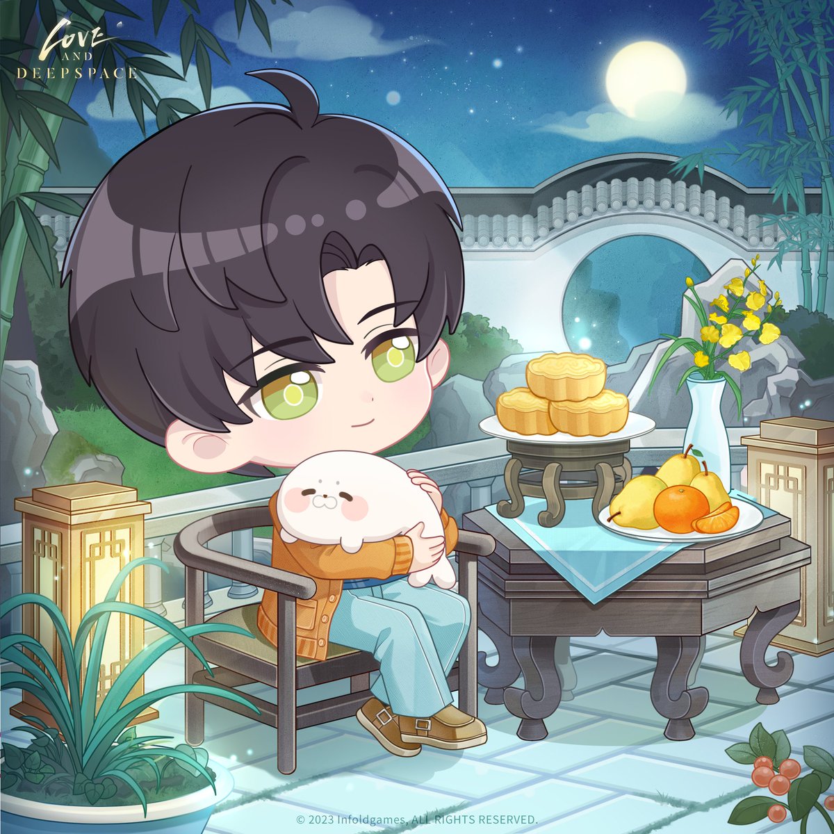 Love_Deepspace's tweet photo. #HappyMidAutumnFestival
On this Mid-Autumn Festival, beneath the full moon and warm lantern light, he has carefully prepared a little corner of autumn just for you.

Moonlight spills its gentle glow, while the autumn breeze carries the delicate fragrance of osmanthus.
Share your thoughts and longing with him, and may the days ahead be as sweet and complete as this moment.🥮
———
🪐Official Discord: https://t.co/hKmnBAbbgu
🪐Download and Log in Now: https://t.co/bNEP8yM6bZ
#LoveandDeepspace