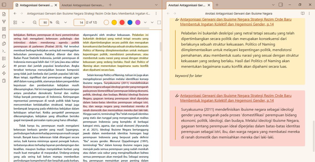 lovecobalts's tweet photo. hehehe norak soalnya obsidian bisa langsung anotasi pdf terus nanti catatan anotasinya bisa ngelink ke notes lain hehehehe norak bgt maafin https://t.co/gVI70YDGsA
