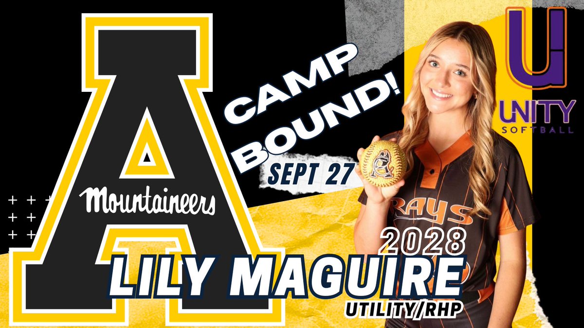 LilyMaguire42's tweet photo. So excited to go play, practice and grow at beautiful @AppStateSB at their camp on Sunday! 
@whitjones25 @MattAlberghini @CoachDreswick @courtney_ogle12 @UnityPryor @VAUnitySB @malcharmon09 @jpryorKeiserSB @TOP_D1RECRUITS @SBRRetweets https://t.co/YpSbrdPQex