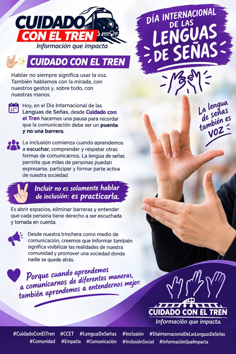 CuidadoEl47046's tweet photo. 🤟🏼✨ CUIDADO CON EL TREN | DÍA INTERNACIONAL DE LAS LENGUAS DE SEÑAS ✨🤟🏼

https://t.co/z2LvEL7GWi https://t.co/sEsW4O6c8D