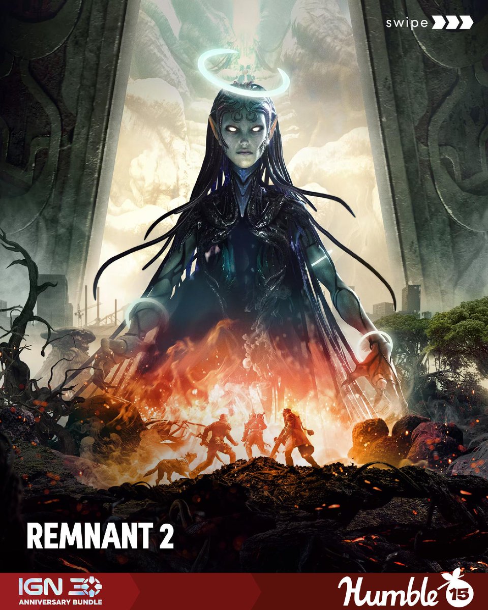 humble's tweet photo. Play solo or co-op to explore the depths of the unknown and stop an evil from destroying reality itself in Remnant 2.

The IGN 30th Anniversary bundle supports @CPCharity | https://t.co/Vjm8JfPsMK https://t.co/svqMnVQInD