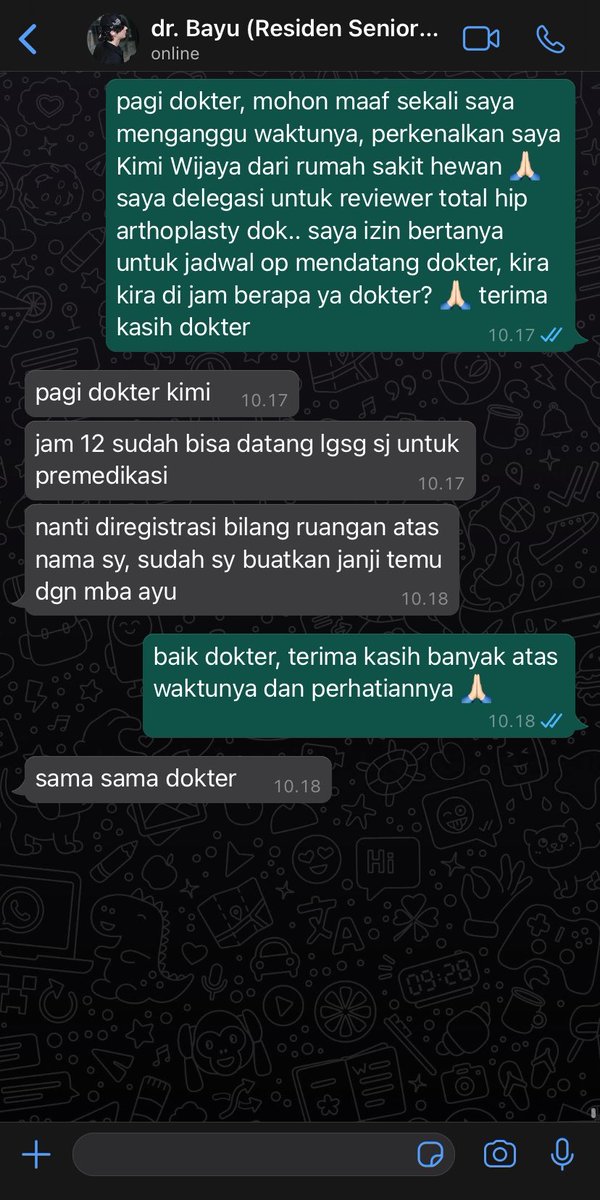 mancingribut's tweet photo. #tones Bayu as residen senior ppds orthopedi dan Kimi as dokter hewan orthopedi. https://t.co/aucBqjgI4s
