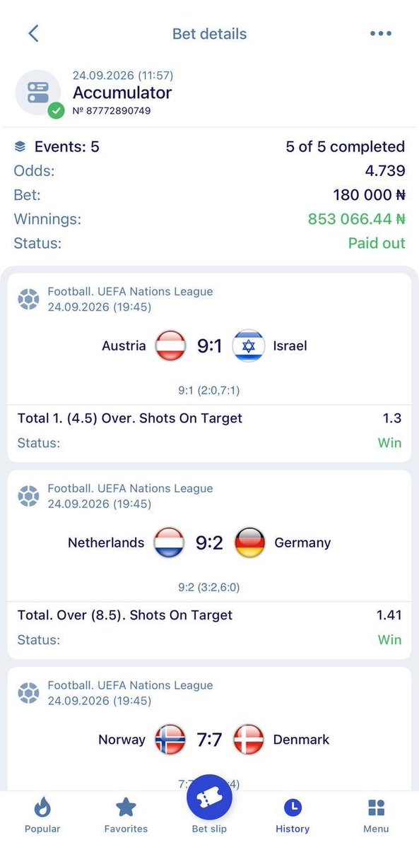 Emilyly01's tweet photo. 6 ODDS EDIT BOOM ON PARIPESA!✅💥🍏🎊💶✈️🥂

Congrats to all winners💵💥🍻

Register Here 👇👇👇
https://t.co/n13TsrvfOy

✅Use promo code MILYPESA

@BoomQueen_  @ShegunFunmiTips @suretips_x @bettinghubgames @ms__finest https://t.co/ovkAZIizgu