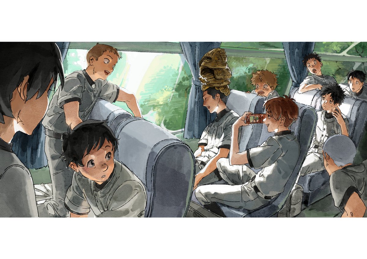 mmediocreman's tweet photo. i really pushed myself to get better at perspective and bg drawing and painting bc all i want to draw are group shots... https://t.co/FIZNluzYDY