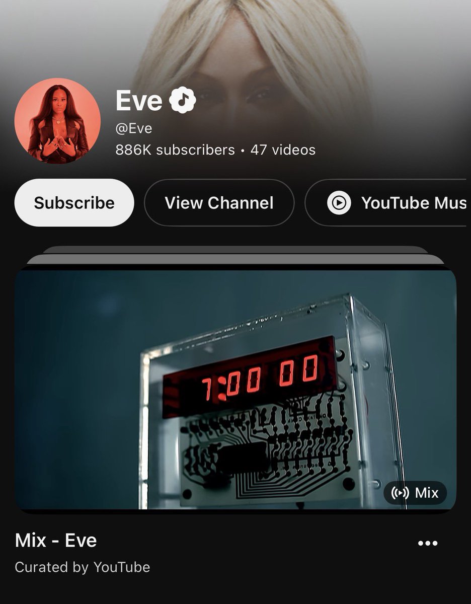 realnotaxiom's tweet photo. how it feels searching eves yt channel only to be met with this random https://t.co/ykVSppO3Tz