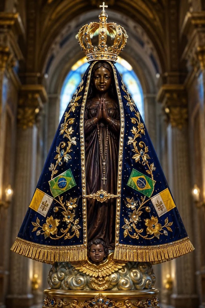 clarke_de_souza's tweet photo. Eu sou católico apostólico romano e voto em Flávio Bolsonaro.

Ó Senhora Aparecida, Padroeira do Brasil,
Mãe Santíssima que vigia sobre a nossa nação,
a Vós recorremos pedindo proteção e amparo.

Intercedei junto ao Vosso Filho para que livre a nossa pátria de todas as ideologias contrárias ao Evangelho, ao comunismo e ao materialismo, e de tudo o que possa ferir a fé, a família e a verdadeira liberdade do nosso povo.

Sede a guia das nossas famílias e dos governantes do Brasil, preservando nossa terra na paz, na justiça e na devoção a Deus.
Nossa Senhora Aparecida, rogai pelo Brasil.

Amém.