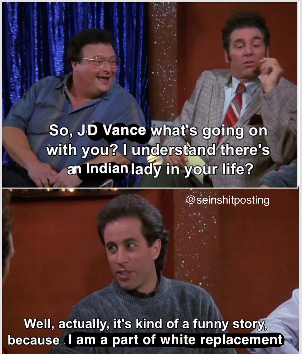 Seinshitposting's tweet photo. JD Vance is part of White replacement https://t.co/3qaEU5JjNc
