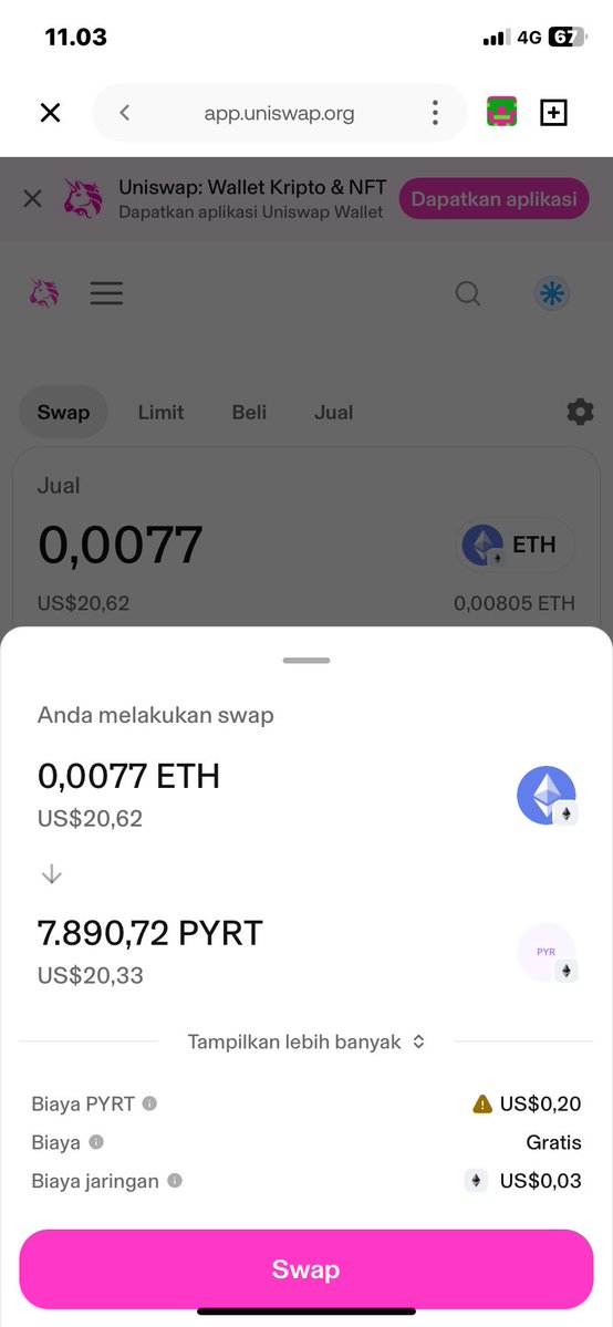 ombreek's tweet photo. @AFCryptoX @Pyrand_coin 0x2dd6b6c65b3dc3c3a2c0ef261e438a285dc877313c3ebe57990b67afed87d275 https://t.co/Wbm0Jdx9np