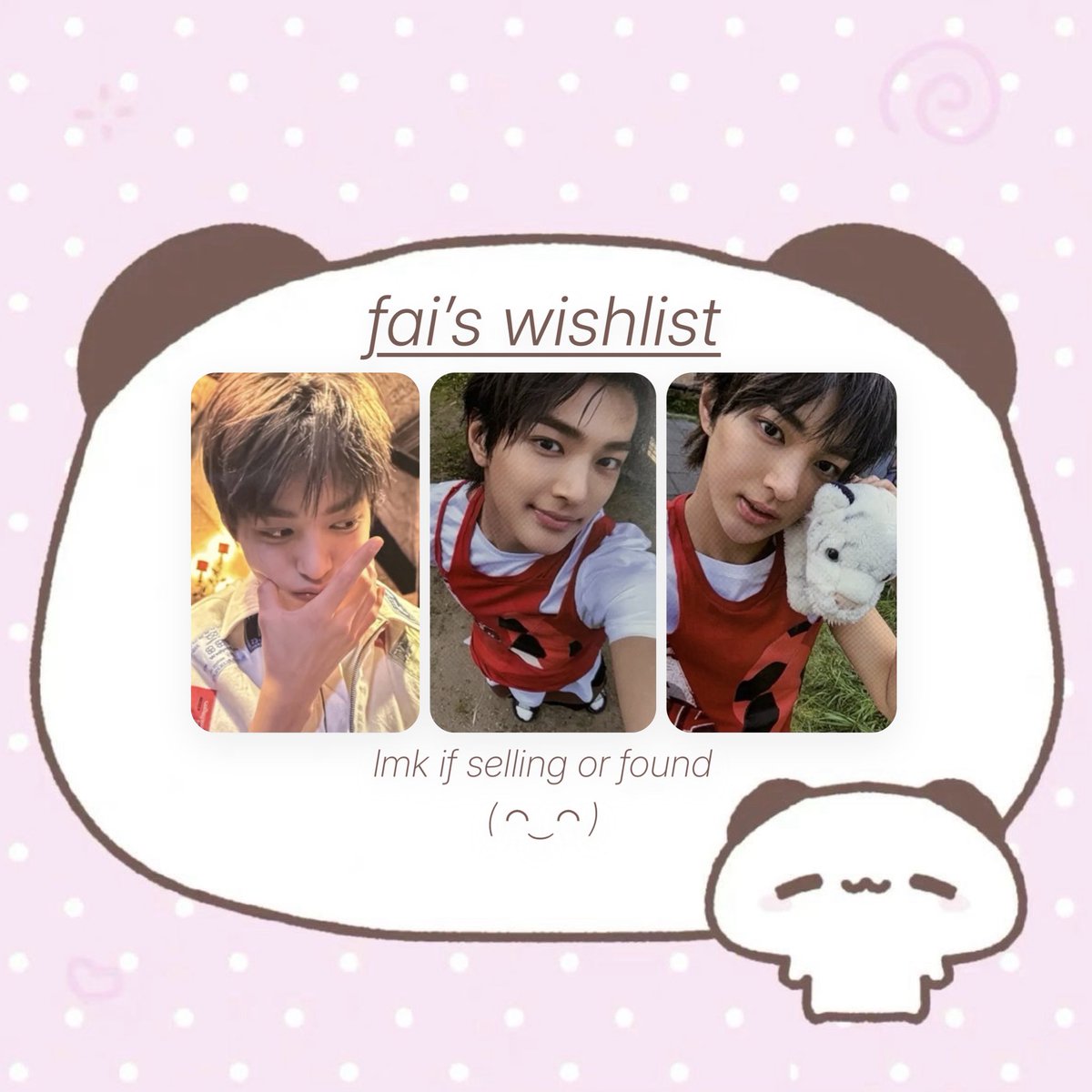 xoxokeonho's tweet photo. #faiswishlist ♡

let me adopt them jebal (T ^ T) https://t.co/Tj1znIu4m8