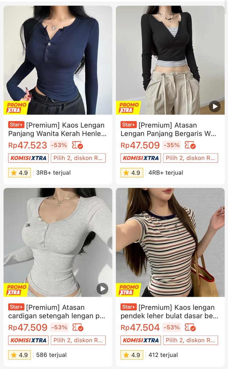 tuffluhvv_'s tweet photo. Kadang suka heran sama baju 40 ribuan jaman sekarang 😭
bahannya nge-stretch, pas di badan, terus potongannya bikin pinggang keliatan lebih ramping tanpa harus tahan napas 🥲

mana pilihan warnanya lucu-lucu banget lagi…
harga segini tuh susah buat pura-pura nggak liat 😭🫵🏻 https://t.co/SKZnTUbMrE