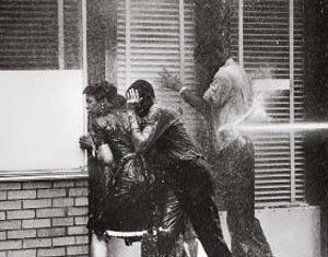 SireRottweiler's tweet photo. It’s so fucking disrespectful to the history of civil rights leaders that the DSA constantly compares themselves to them, while treating protesting like a game & a cute opportunity for pictures.

Here’s what happened to Black Ppl protesting for their rights. Politics aren’t a game for some of us — although I understand why a trust fund baby DSAer might think that way.