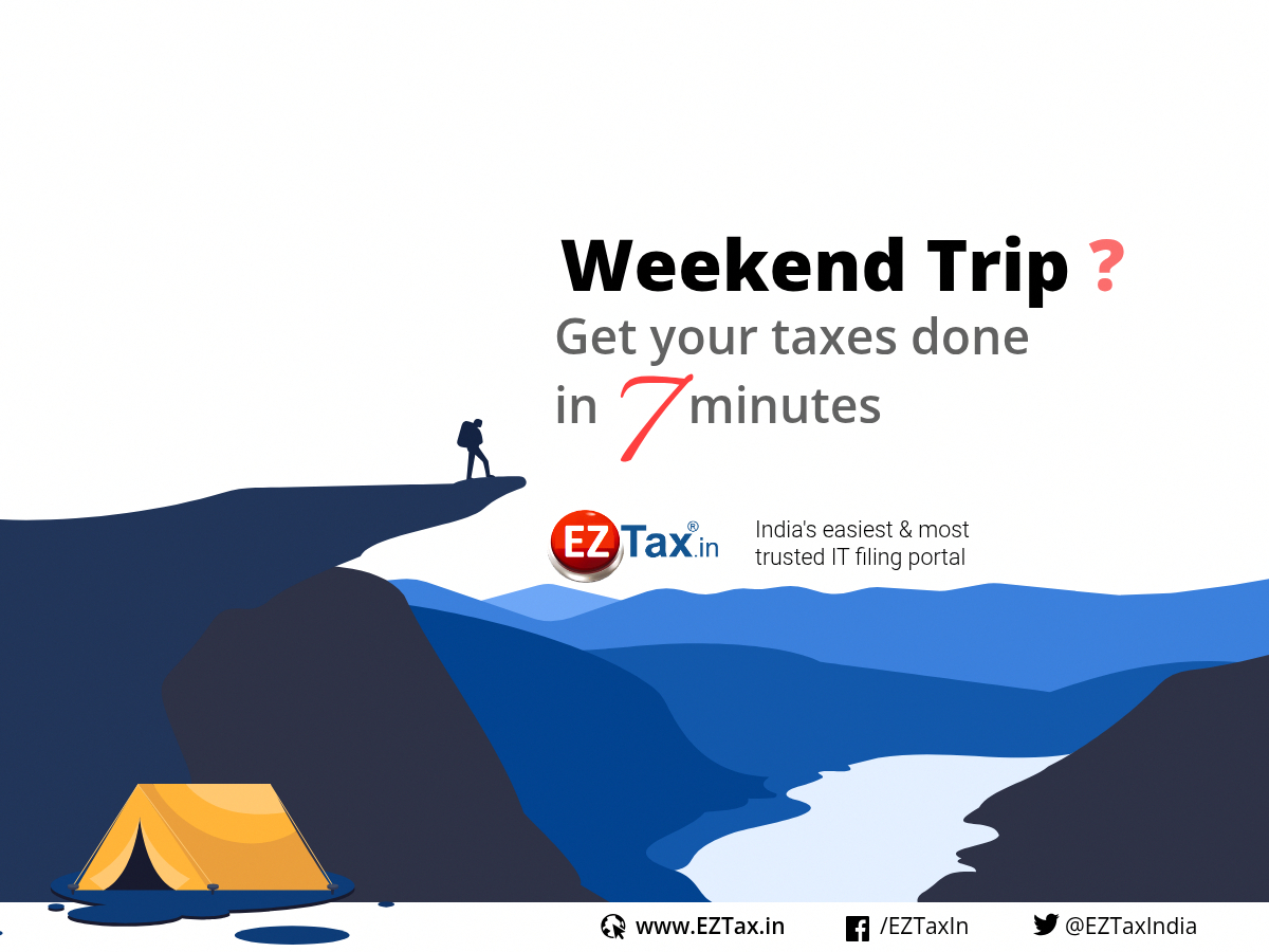 EZTaxIndia's tweet photo. Before heading towards a beautiful vacation this weekend, do your taxes in just few minutes or just request for expert tax filing service. Still time to get a Tax Refund.

It's that EZ with https://t.co/v6PibwrYxX

#EZTax #ITR #TaxFiling #IncomeTax https://t.co/tAEB9othph
