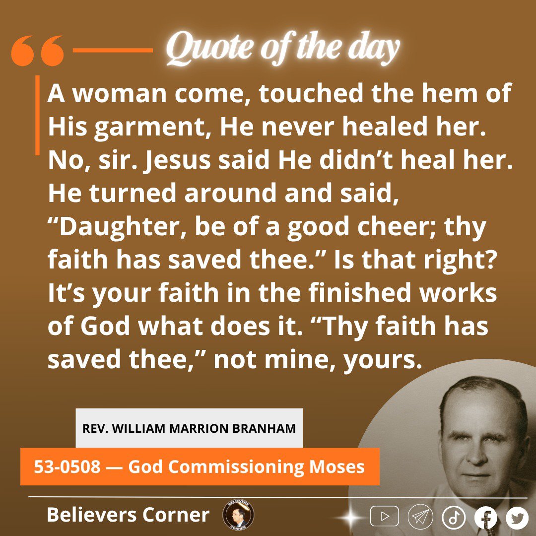 B_corner23's tweet photo. Daily inspiration from William Marrion Branham https://t.co/zGOENHUXnS