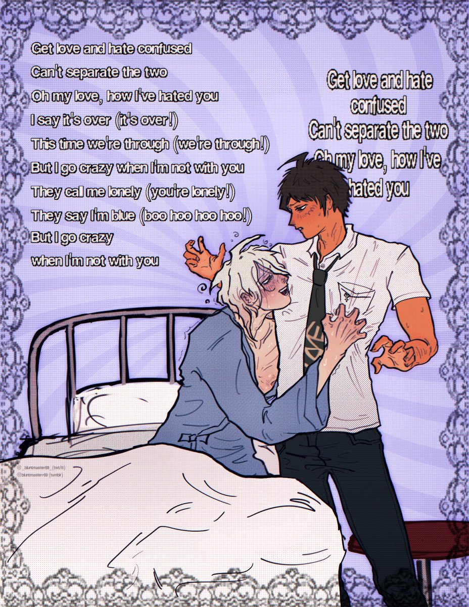 _bluntmaster69_'s tweet photo. #komahina he’s fumbling https://t.co/fF3naPt9YX