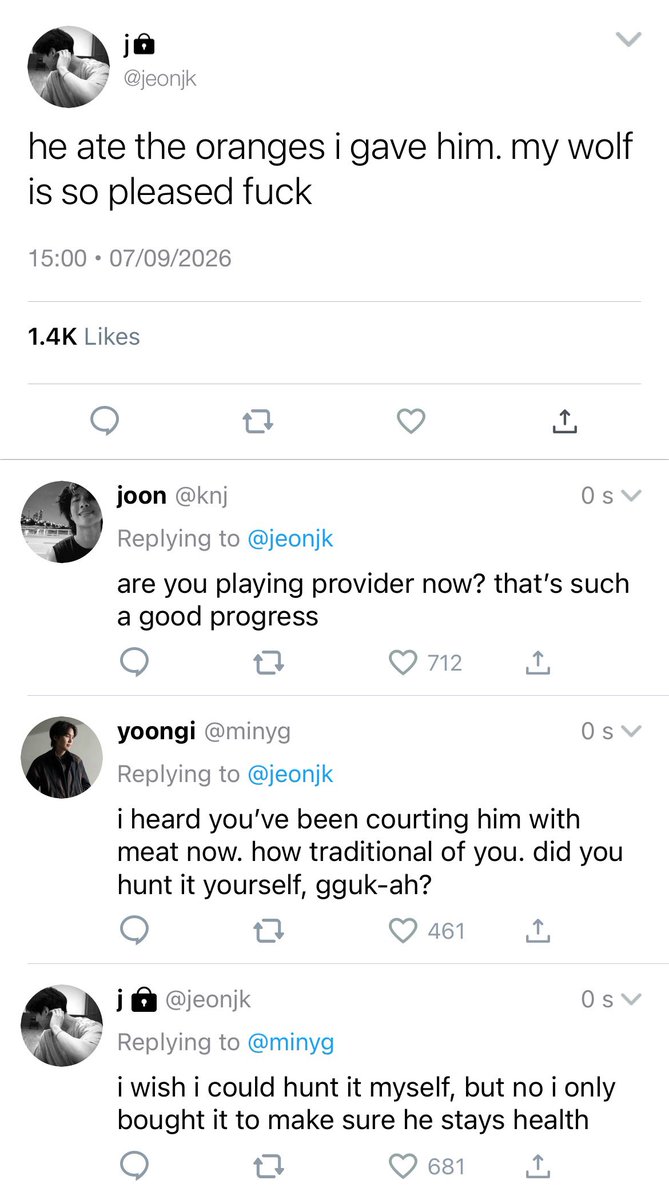 jkoojmi's tweet photo. sweetener — #jikookau [repost]

a jikook au where human jimin doesn’t know his neighbour is an alpha wolf. https://t.co/W2hhWNcSi5