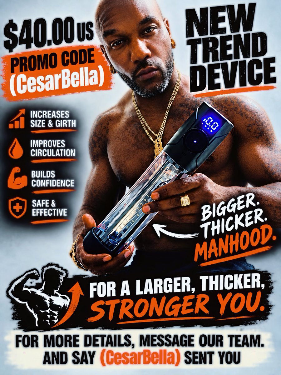 Porn_Gangsta's tweet photo. How I got my dick so big!?

🔥 Ready to level up your routine? The Electric Red Light Vacuum Penis Pump is available now on Amazon for $39.99

💰 Use promo code (CESARBELLA) 10% off

Amazon 📦 
https://t.co/qqTNy8widE

#MensHealth #MensWellness #RedLightTherapy #CesarBella https://t.co/IdtopvHZ1J