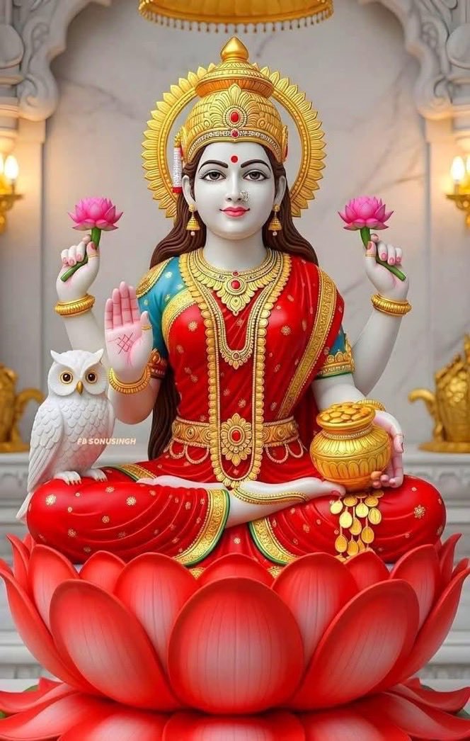 SauryaMishra17's tweet photo. ॐ श्रीं ह्रीं श्रीं कमले कमलालये प्रसीद प्रसीद श्रीं ह्रीं श्रीं ॐ महालक्ष्मी नमः।।
  🌷🙏🏻🚩 जय माता लक्ष्मी 🚩🙏🏻🌷 https://t.co/uqyYtoj64f