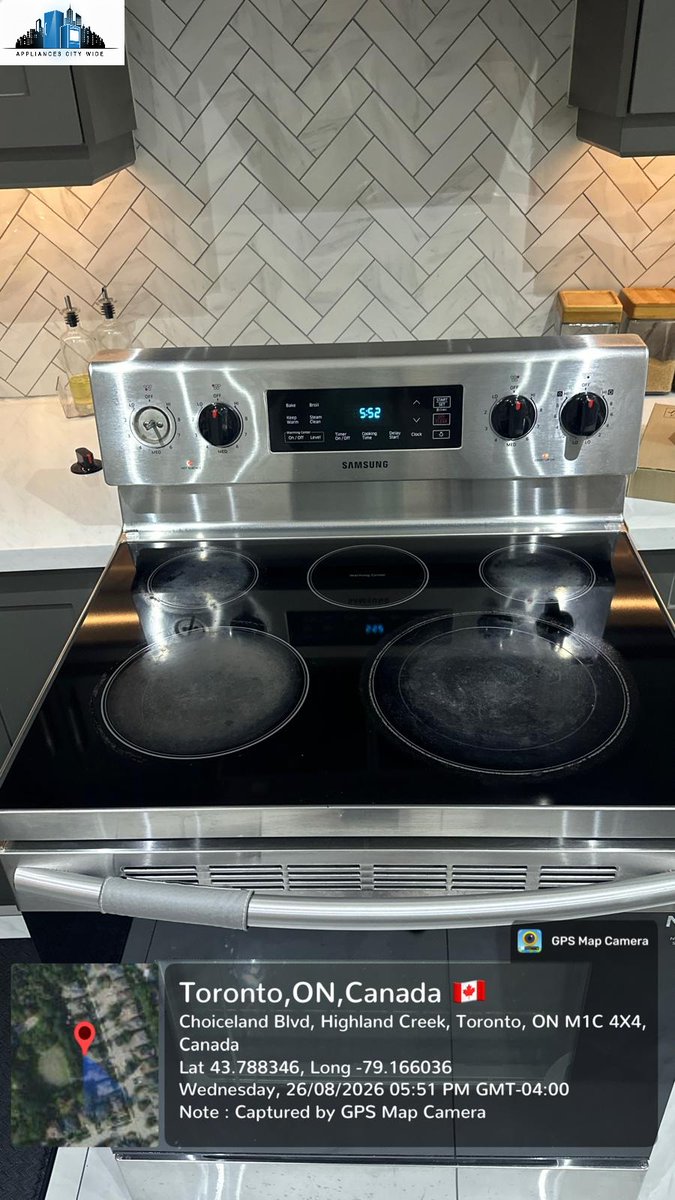ACitywide's tweet photo. 🔥 Another electric stove repair completed in Toronto!

This Samsung range required a radiant heating element replacement. The old element was removed and a new one installed.

Need stove repair in Toronto &amp; GTA?
📞 416-436-3182
🌐 https://t.co/DhFWVHwDdW
#StoveRepair #Toronto https://t.co/4zsKscYjQR