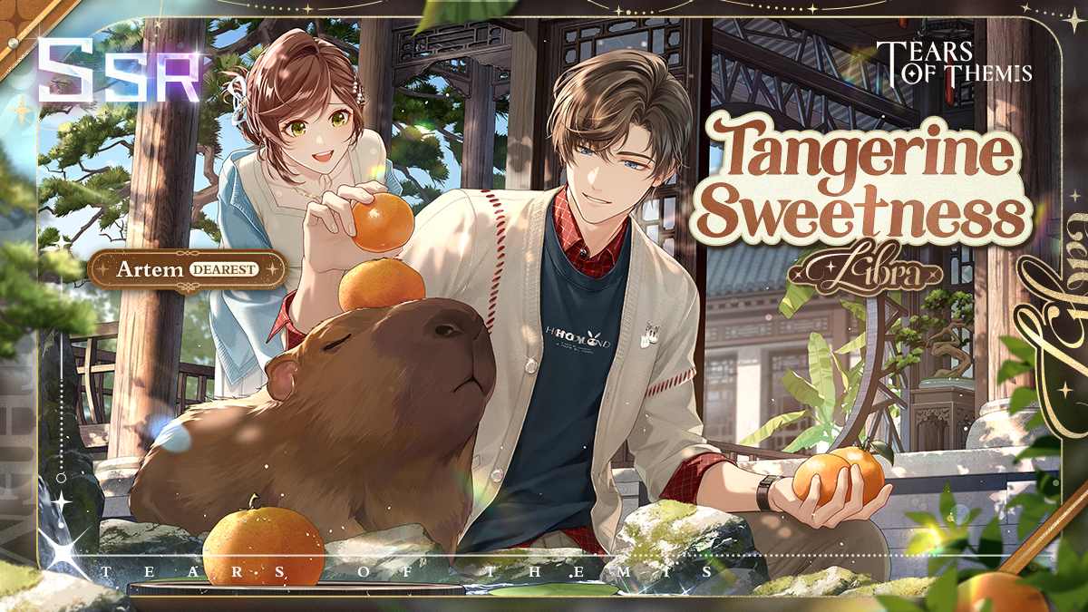 TearsofThemisEN's tweet photo. ✦Time-Limited Total Purchases Event✦

From 2026/9/29 11:00 to 10/17 04:00 (UTC+9), accumulate and reach the specified amount of Total Purchases to claim Artem SSR, "Shadow Embossed - Tangerine Sweetness" Namecard and more!

View details: https://t.co/xRjmdEIa52

#TearsOfThemis https://t.co/F6YwiEd98Z