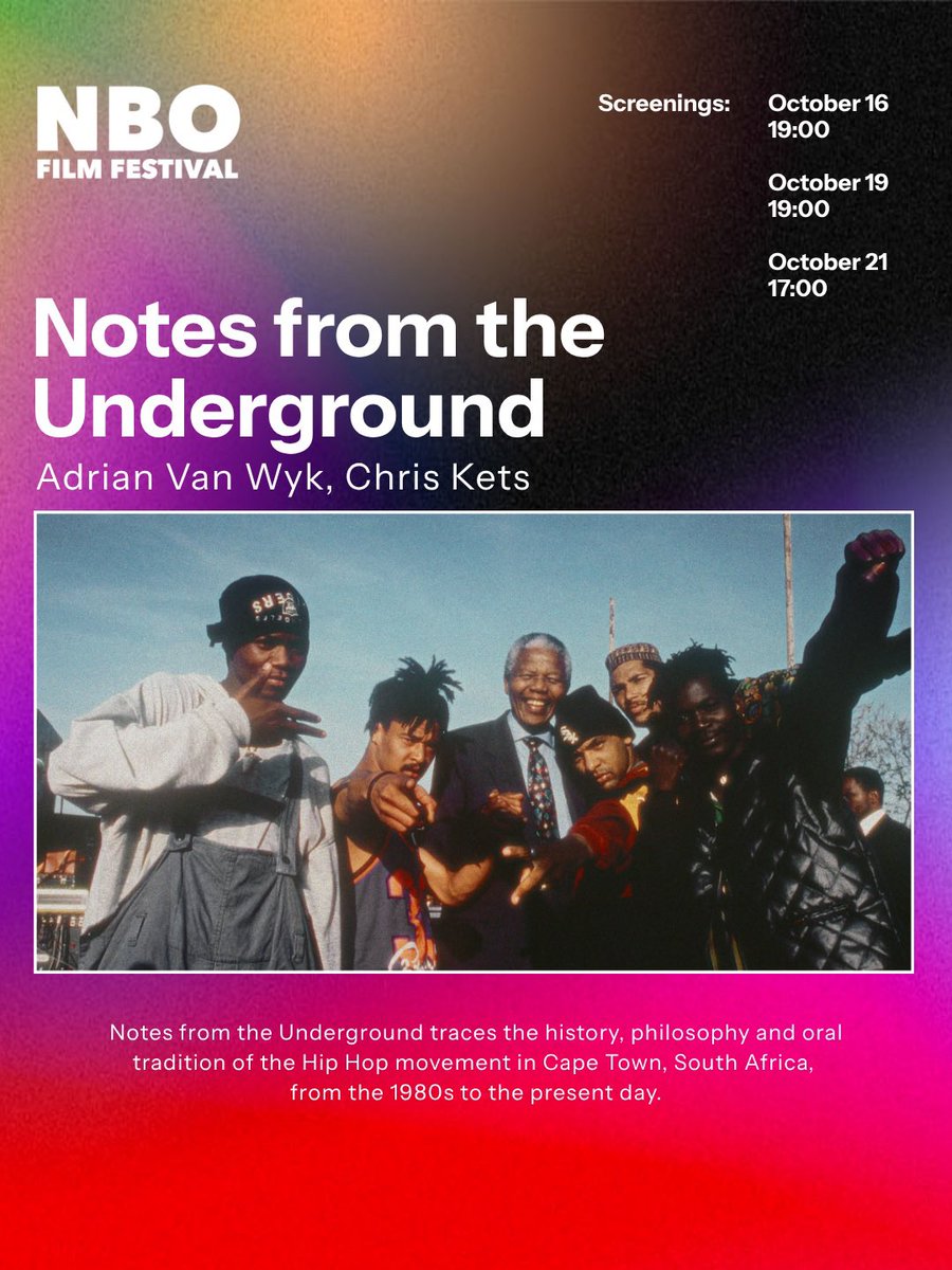 NBOFilmFest's tweet photo. Notes from the Underground traces the movement's history and philosophy Knowledge of Self, reclaimed culture, rewritten histories. Winner, Best African Feature 2026 (Encounters).
Screening at #NBOFF7 🎬
#CinemaforUs #NBOFF26
https://t.co/aapwmiqxi3 https://t.co/Qd5S0UjSiy
