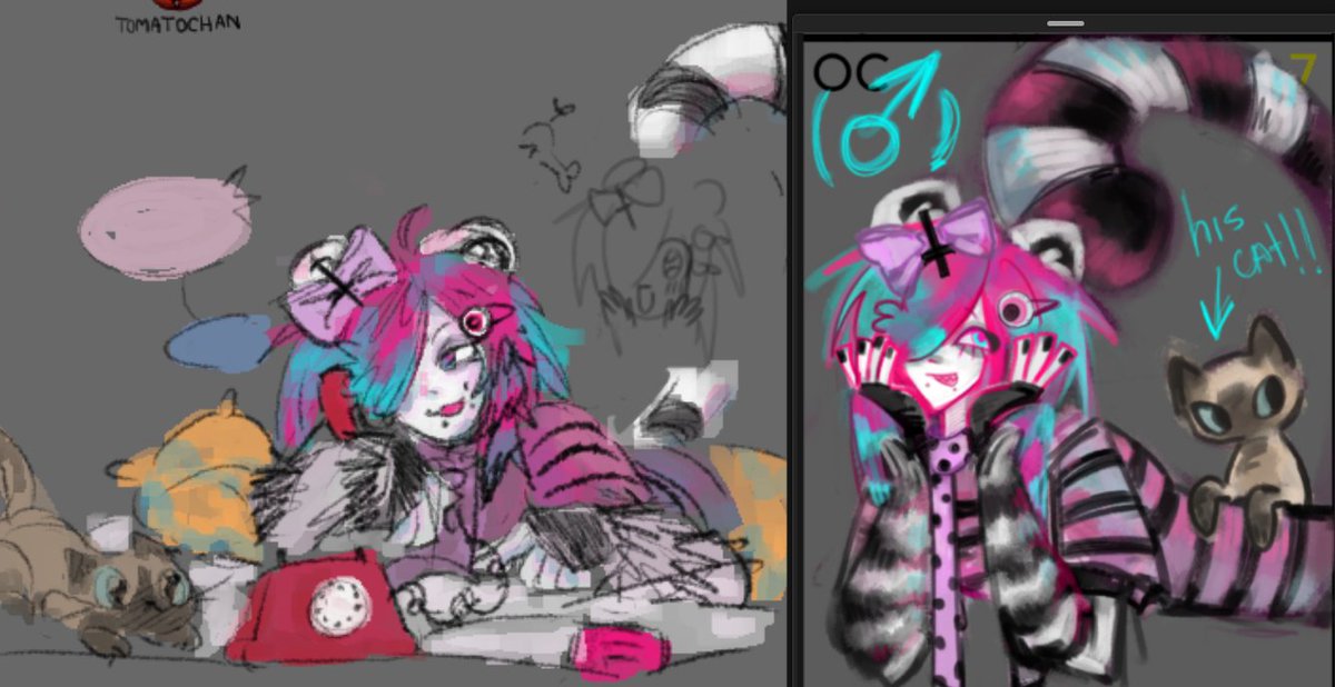 tnkshmsimp's tweet photo. fanart for @,michiandbats on #tiktok 

#fanartㅤㅤ #oc #art #digitalart #sketch #notmyoc https://t.co/A69RAra2rq