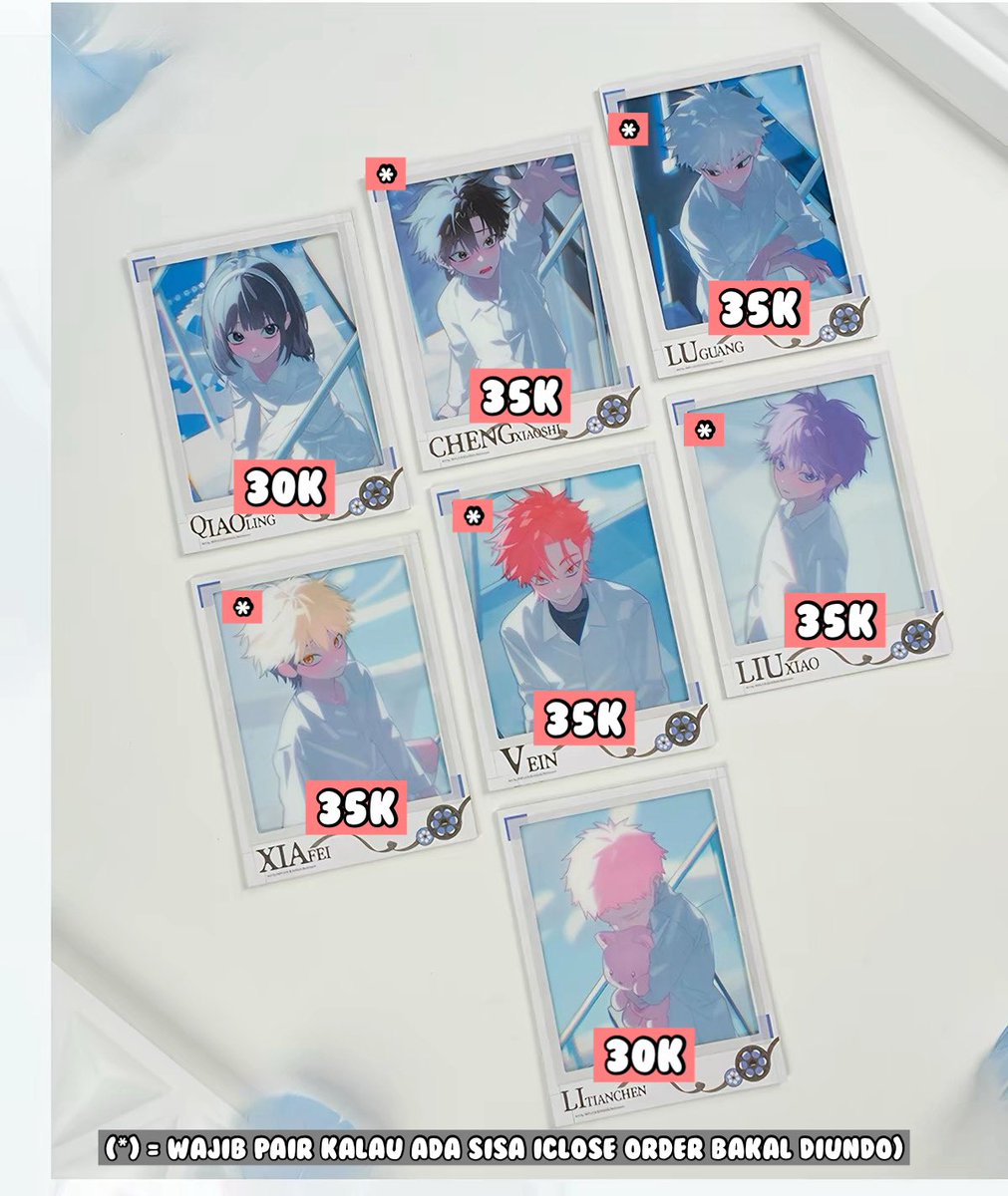 cielolarr's tweet photo. OPEN JASTIP SHARING SPLIT LINK CLICK WHITE PROLOGUE PAPER CARD HOLDER &amp; CAN BADGE

🏷️In Pict
✅Harga bersih CH
❌Excl ongkir id + packing fee
💰FP only

✈️ETA INA 27/01/15
📦Kirim 27/01/18 (Dom TGR)
🗓️Last order : 26/10/10

💬Rep/DM for order
#warunglinkclick #warunganime https://t.co/OTzzc81ke9
