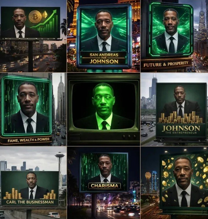 ImperialCarlJsn's tweet photo. .˜”*°• Billboard of me in cities around The United States of America •°*”˜

#carljohnson #parody #roleplay https://t.co/dmoXUnY04Q