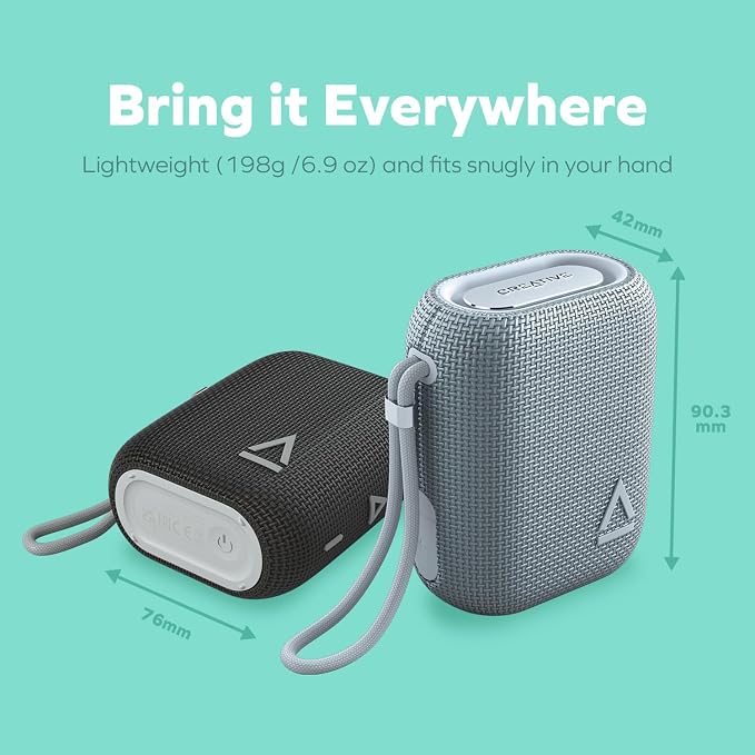 DitCompany's tweet photo. Creative MUVO Flex Waterproof Bluetooth Speaker with Auracast (Grey)
IP67, Portable Waterproof Bluetooth Speaker with Auracast, up to 10 hours of play time
#Electronics #Portable #Sound  #Vision #Accessories #Portable #Speakers #Docks #Portable #Bluetooth #Speakers https://t.co/wIpSXwoyGY