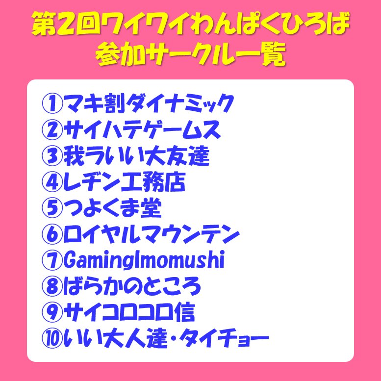 waiwaiomocha's tweet photo. 同人作品即売＆展示イベント
《第2回ワイワイわんぱくひろば》

【日程】
10月24日(土)
11:00～15:00

【会場】
東京都杉並区荻窪5-15-7 白凰ビル4階

🟢入場無料

※イベント会場隣のワイワイステーション荻窪店は開店時間と閉店時間を変更して営業いたします。 https://t.co/IOztsh9Rj6