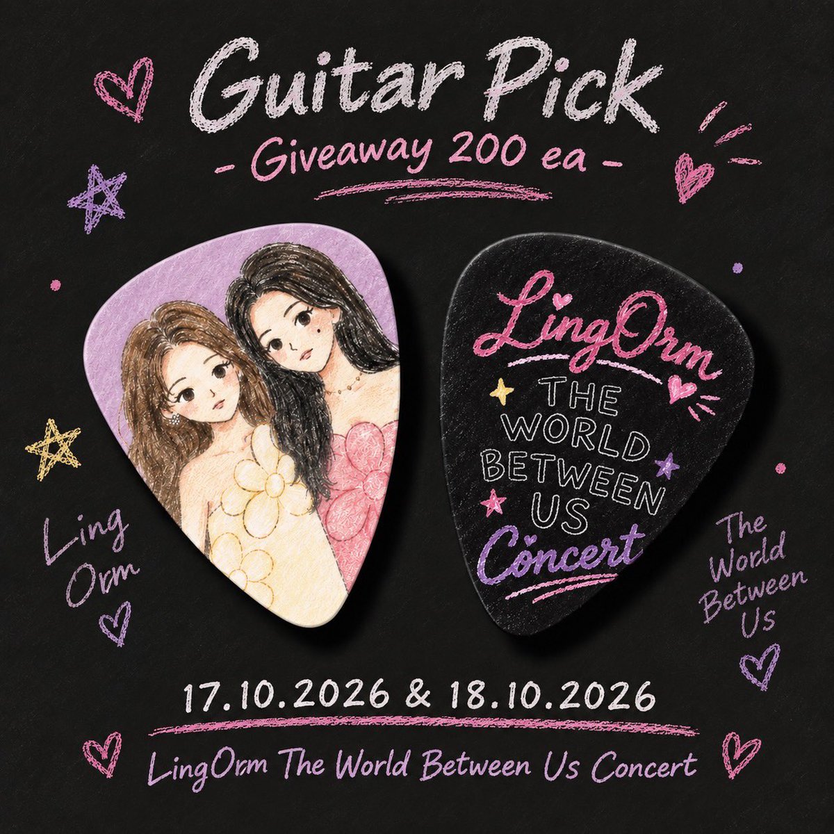 somshogun07's tweet photo. ⒼⒾⓋⒺⒶⓌⒶⓎ  🦋 💫🌟🎸
LINGORM THE WORLD BETWEEN US CONCERT

เพราะคอนเสิร์ตของหลิงออมทั้งที
สายร๊อคที่ชอบดนตรีแบบเราจะพลาดได้ไง
บินไปแจกเหมือนเดิมค่ะ✈️ 🫶🏻🫡

รอบนี้ทำกอวกับน้อง @THEMOON3390 
ถึงตัวจะมาไม่ได้ แต่ใจพี่เต็ม💯นะค้าบบ

📍impact 17-18 ตุลาคมนี้ tbc location ค่ะ

#LINGORMConcert 
#หลิงออม #LingOrm
