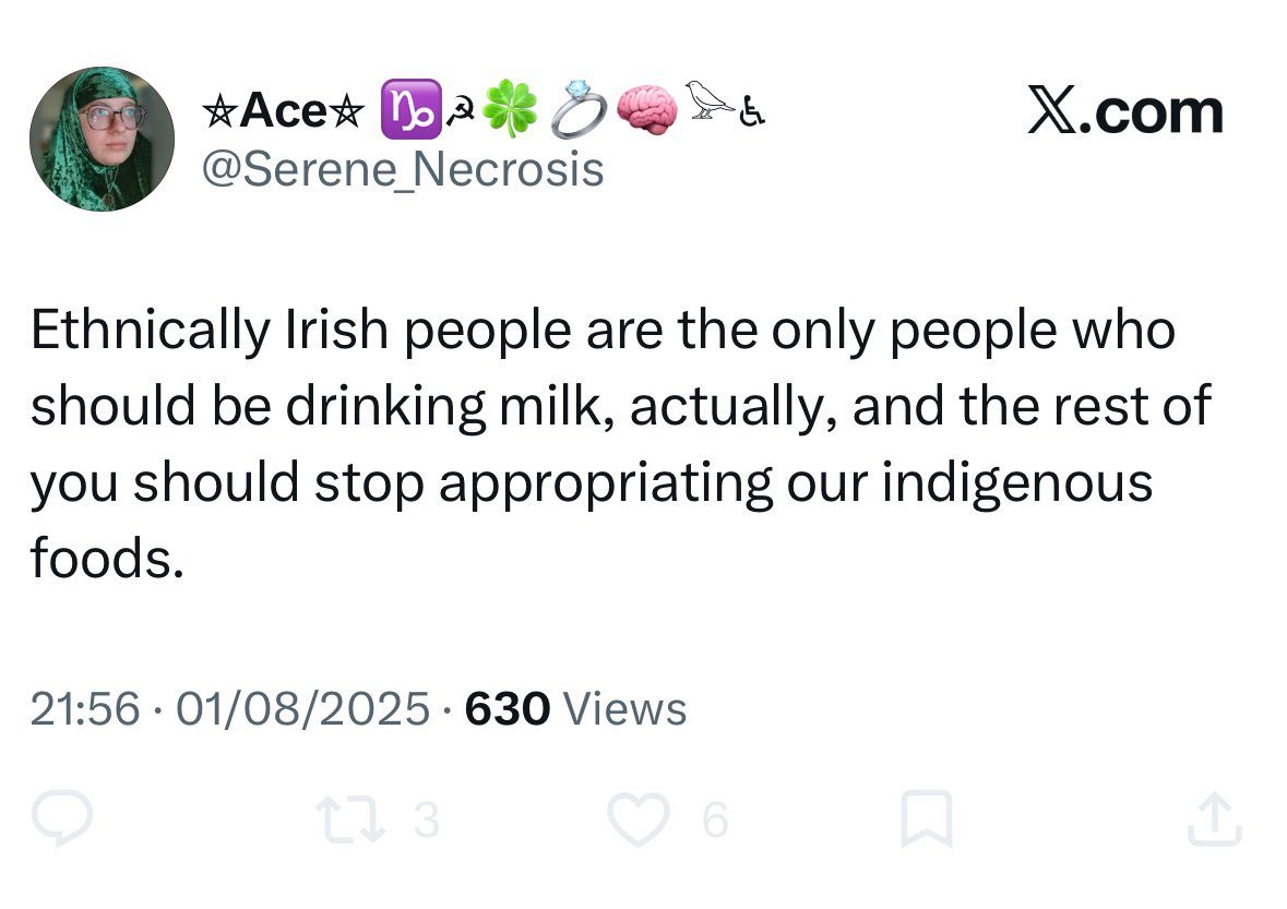 BadBalticTakes's tweet photo. The commenter in that Boston Globe story who said “I hope your venue gets firebombed” was not a regular customer but rather just a terminally online vatnik.

The profile is like a parody of an online activist.

They’ve made “ethnically Irish” a key part of their identity (despite not being an Irish citizen, not living in Ireland, or seeming to know anything about Ireland) and yet at the same time don’t think Ukrainians deserve their real national identities. 

I thought the Globe story was great journalism, although they shouldn’t have omitted the first part of that quote, which was “I don’t even live in your town,” which would have made it clear that this is not just a story about the local community but about online mobs.