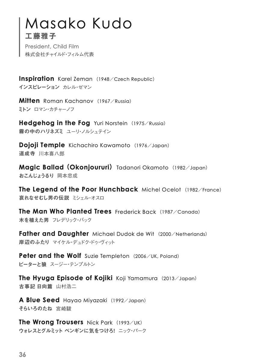 AnimationSeason's tweet photo. ╭━━━━━━━━━━━━━━━╮
　あなたの愛する
　12本の短編アニメーション作品
　#YourFavorite12AnimatedShortFilms
╰━━━━━━━ｖ━━━━━━━╯

#短編アニメーション120周年 を記念した企画「パーソナ��・ベスト12」をご紹介します📘

▼工藤雅子さん（株式会社チャイルド・フィルム代表）の回答
 https://t.co/ROwbAnI2Kj

▼鈴木竜也さん（映画監督）の回答 
https://t.co/SY9zuXO5km

▼村本咲さん（アニメーション作家、イラストレーター）の回答 
https://t.co/Y5V5bkzxZ5

▼ニヘイサリナさん（アニメーション作家）の回答 
https://t.co/IkdhiIQOz8

環太平洋アジアのアニメーション関係者68名が選んだ、全作品の年表が付いた冊子は、税込1,000円（A6判・84P）で、ニューディアーオンラインショップにてご購入いただけます！ https://t.co/LCr7pilpnj 

#HAS2026