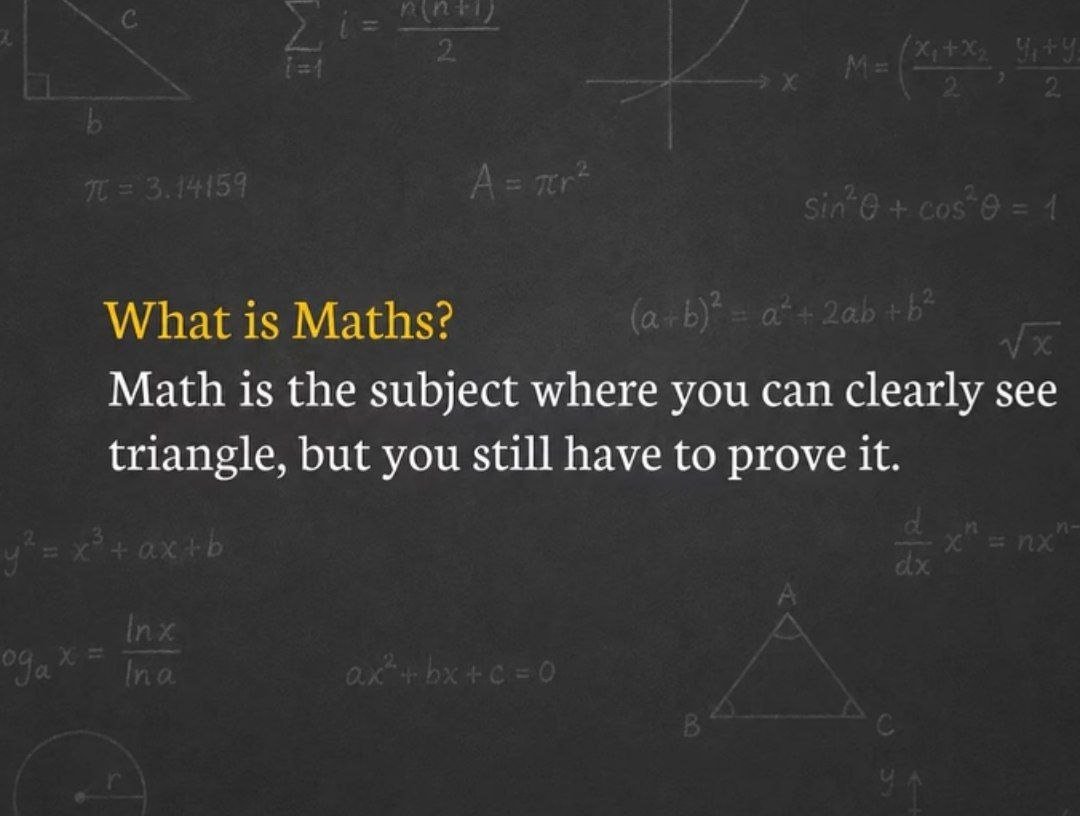 VandanaYad753's tweet photo. Life is like math you know everything but you still have to prove it .....✨✨ #Life #25sept #Friday https://t.co/uPZgWno9p0