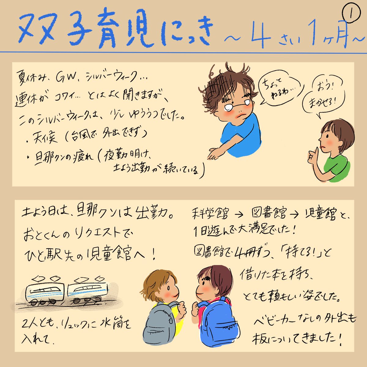 works_kaoru's tweet photo. 今年のシルバーウィークのわが家は、こんな感じでした。
台風で天気が不安定でしたが、楽しい連休になりました。 https://t.co/kYN63c7e56