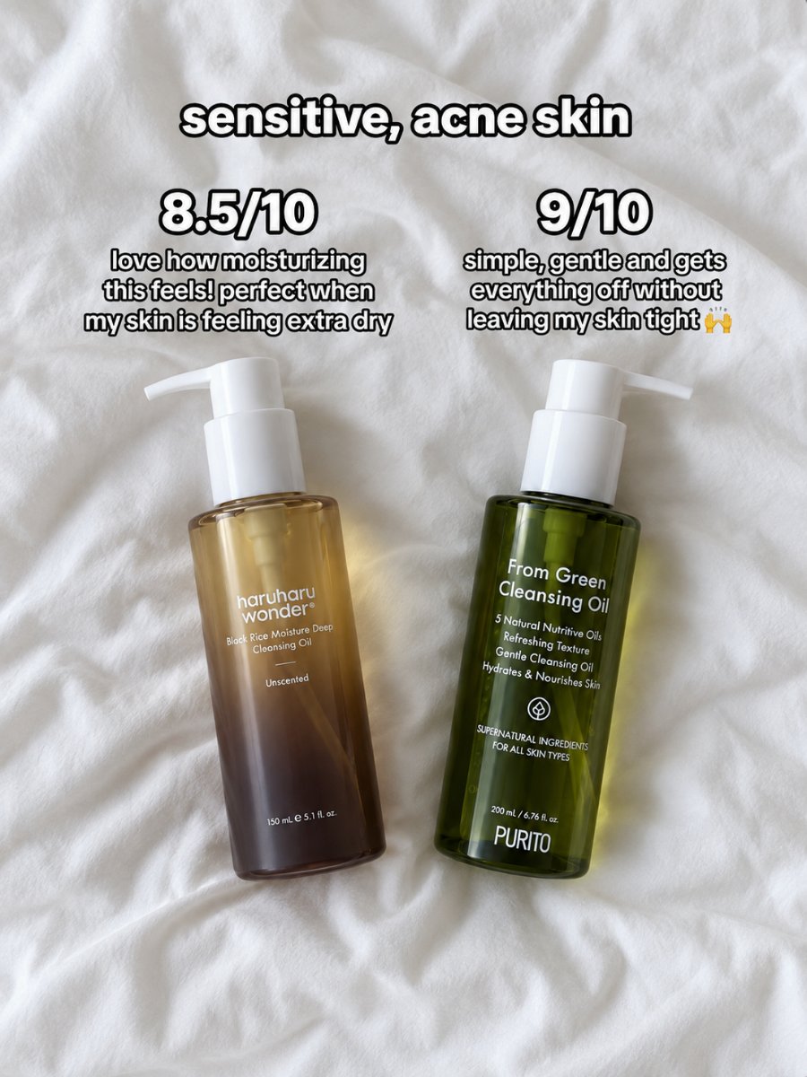 saho794's tweet photo. 8 cleansing oils, 4 skin types 
Here’s what I’d actually reach for 👇
https://t.co/hktEKT1VQT https://t.co/CIswnivfZR