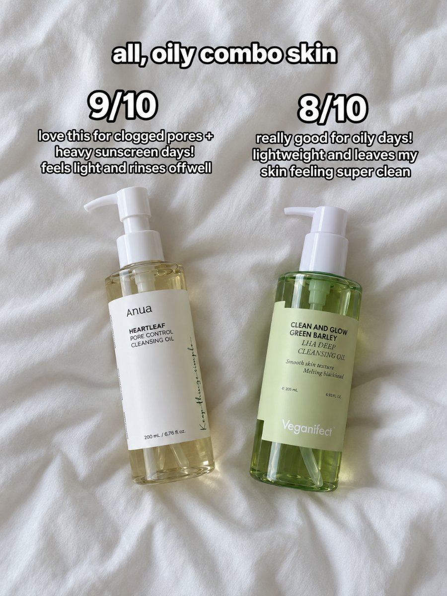 saho794's tweet photo. 8 cleansing oils, 4 skin types 
Here’s what I’d actually reach for 👇
https://t.co/hktEKT1VQT https://t.co/CIswnivfZR