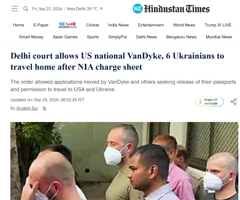 vijaipostoffice's tweet photo. Remember the deafening outrage over the Italian marine case back in 2012–13, when the BJP and Narendra Modi heavily attacked Sonia Gandhi and Congress?
Fast forward to today, a Delhi court grants default bail to a US national and six Ukrainians arrested by the NIA in a sensitive drone-training case, with the UAPA charges diluted. And the self-proclaimed nationalists? Complete silence.
National security is apparently a political switch. You turn it ON to scream about sovereignty when you're in the opposition, and switch it OFF in absolute silence when foreign nationals get bail under your own watch.
Patriotism shouldn’t depend on who is in power or the nationality of the accused. Selective outrage isn't strength; it's just pure hypocrisy.

#NIA, #NIACourt #UAPA, #NationalSecurity, #SelectiveOutrage #DroneTraining, #DroneWarfare #BJP #NarendraModi