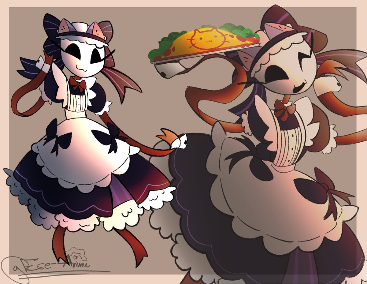 Midnightzon22's tweet photo. Maid outfit (2/2)
Finally got time to finish these last ones 
#tadc #tadcfanart #tadcmaid https://t.co/PHWlXwFm0B