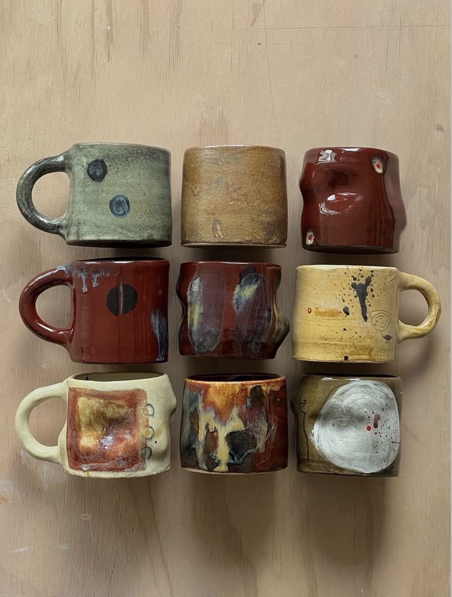 ifuliedownhere's tweet photo. my goal in life is to build a collection of mugs from all of my travels and display them on an open shelf https://t.co/3ovwJvAXZb