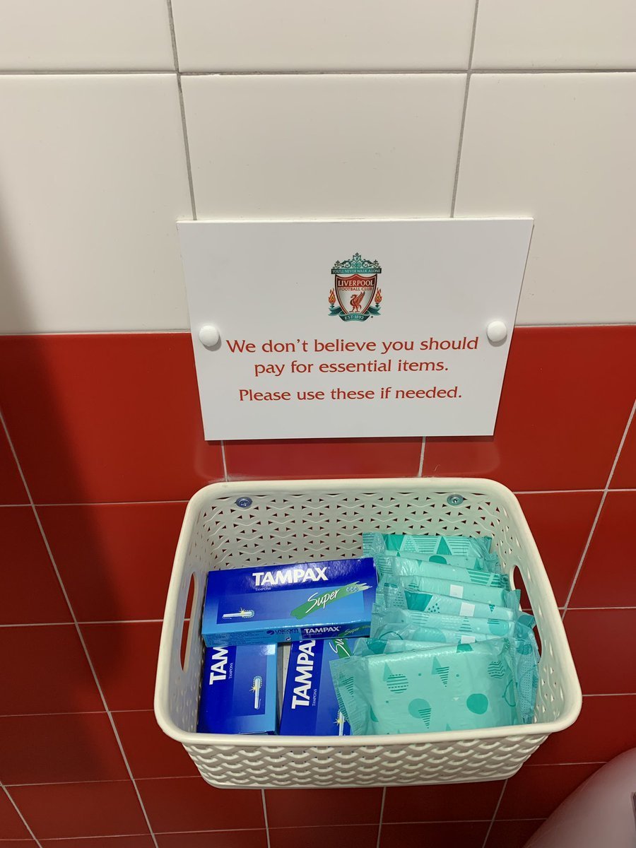 backupsev's tweet photo. Btw most Premier League teams are providing free sanitary products for women👏🏻 https://t.co/m7VsL0qUZ7
