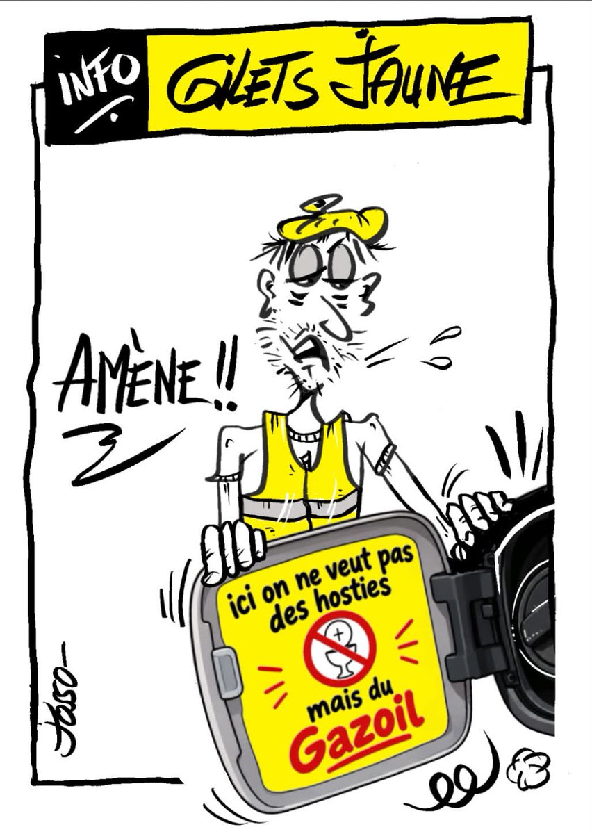 jocelynjosso's tweet photo. 🇲🇫 Dessin Actualité 🌿Jocelyn Josso
📚 #français #giletsjaunes 
👉 #colere #gazoil 
👉 #dessindepresse
👉 #manifestations #LeoneXIV 👉 #PapeÀParis https://t.co/8ih7CD7ZQ4