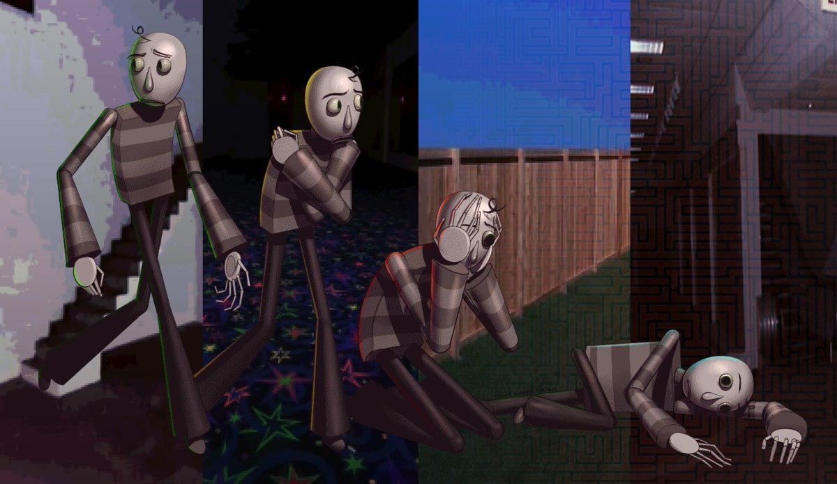 ShmorpMcdurgen's tweet photo. Au where Baldi is a complex maze-solving algorithm that ends up trapped in a forever-expanding labyrinth with no chance of escape. or something
#baldisbasics https://t.co/fLgThIgcSW