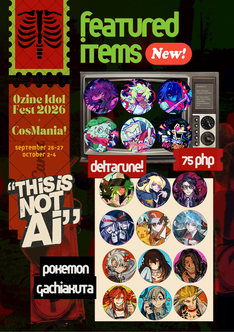 ne0mads's tweet photo. [❤️ &amp; 📷 Appreciated !!! ]
Hellooo!!! Here's my merch Catalog for IdolFest &amp; Cosmania 2026 ^^
I'll be boothing with @/jamdii and @/yabokou at Cosmania! 

IdolFest 📍 Booth A19
CosMania📍 Booth EH02

#cosmania2026 #fanfairatcosplaymania2026 #cosmania #cosplaymania2026 
(1/3) https://t.co/UFFuhNJyRO