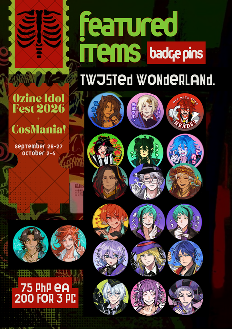 ne0mads's tweet photo. [❤️ &amp; 📷 Appreciated !!! ]
Hellooo!!! Here's my merch Catalog for IdolFest &amp; Cosmania 2026 ^^
I'll be boothing with @/jamdii and @/yabokou at Cosmania! 

IdolFest 📍 Booth A19
CosMania📍 Booth EH02

#cosmania2026 #fanfairatcosplaymania2026 #cosmania #cosplaymania2026 
(1/3) https://t.co/UFFuhNJyRO