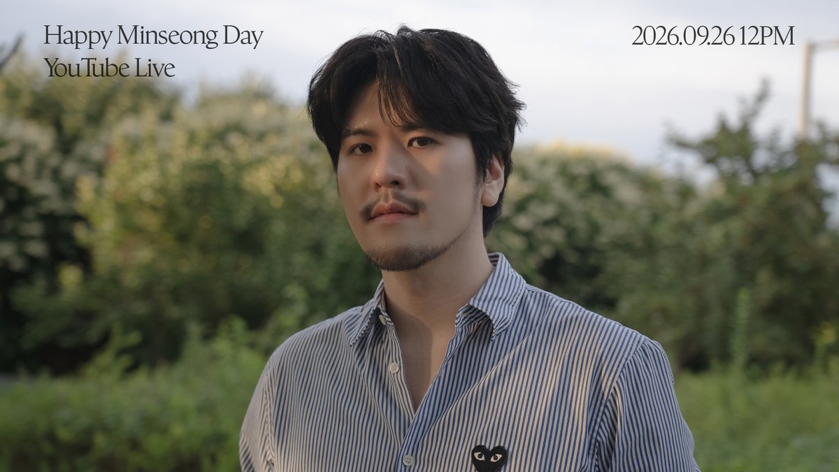 official_lapoem's tweet photo. HAPPY MINSEONG DAY🐶
YouTube Live 안내

🗓️2026.09.26 12PM
📍라포엠 LA POEM YouTube Channel

#LAPOEM #라포엠
#정민성 #JeongMinseong
#HAPPYMINSEONGDAY https://t.co/0i3jqIFCuT