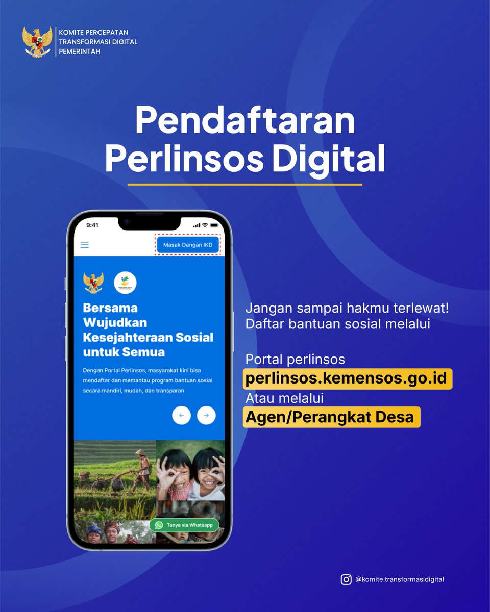 DiskominfoPWK's tweet photo. ✨ Yuk, kenali Perlinsos Digital dan dukung transformasi digital untuk pelayanan publik yang lebih baik!

#PerlinsosDigital #TransformasiDigital #PemerintahDigital #DiskominfoPurwakarta #PurwakartaIstimewa https://t.co/glaAQbUvBk