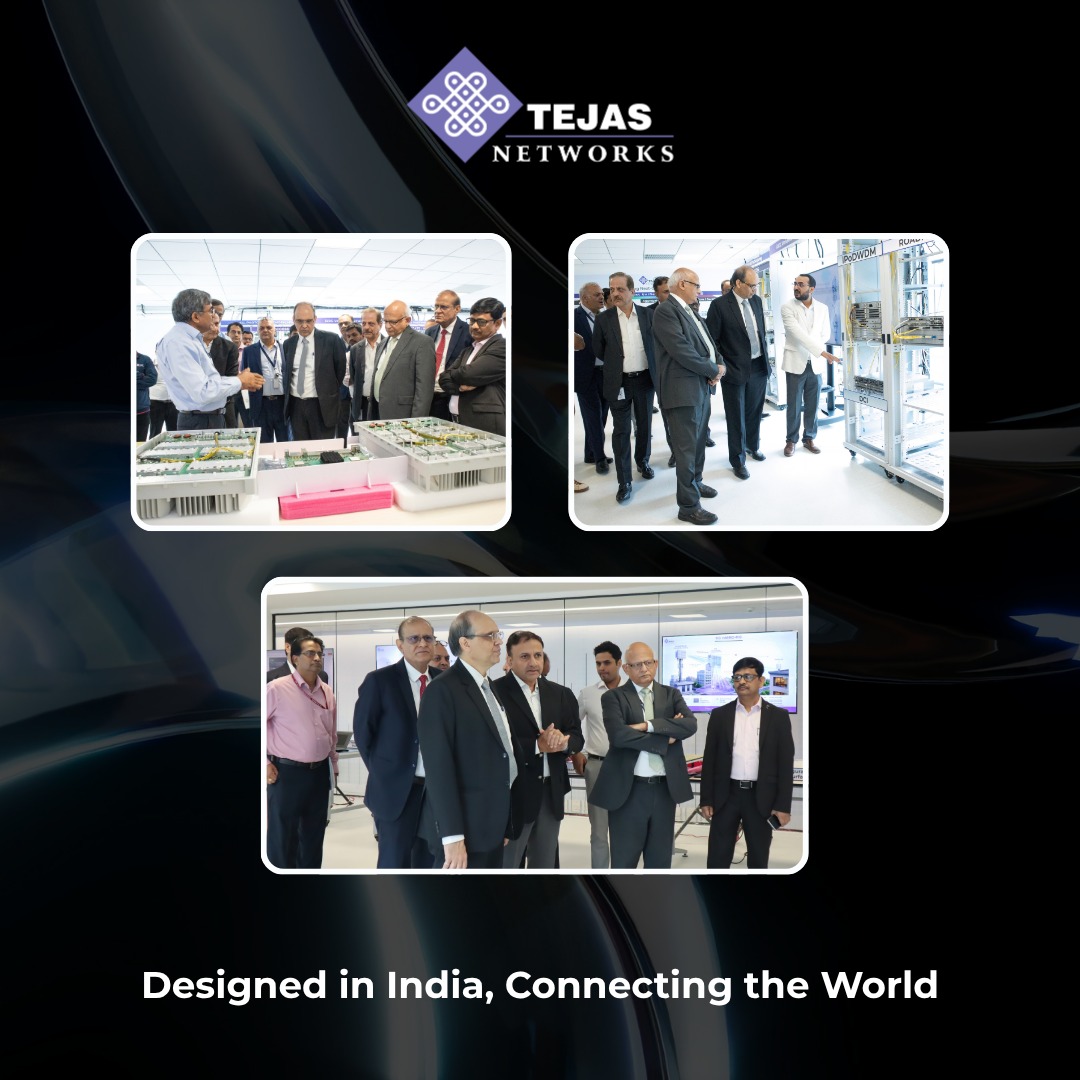 TejasN_Official's tweet photo. We were honoured to host Shri Amit Agrawal, Secretary, Department of Telecommunications (DoT), Government of India, at Tejas Networks. https://t.co/1bFAjTHMZ5