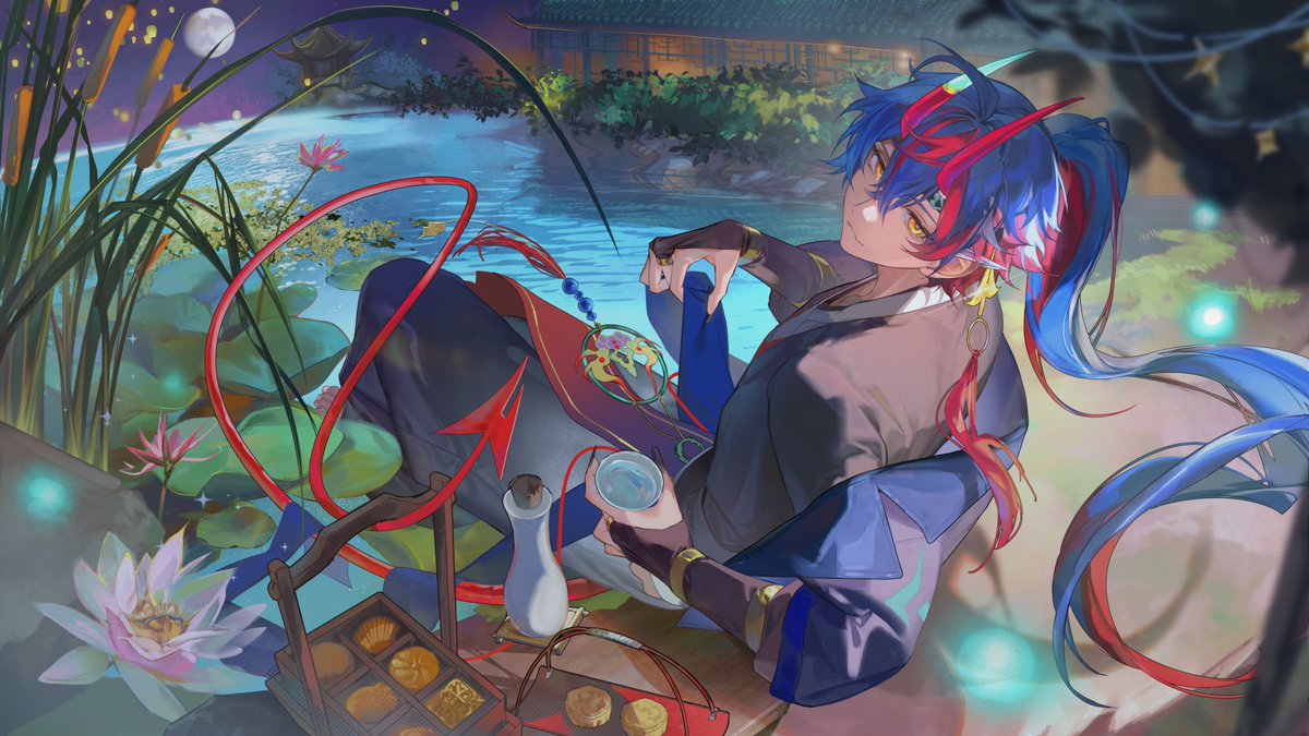 RuqiVT's tweet photo. Happy Mid-Autumn 💙🥮

🎨: @Owlssss_  | #Ruqigaki https://t.co/n2hqRQtXvc