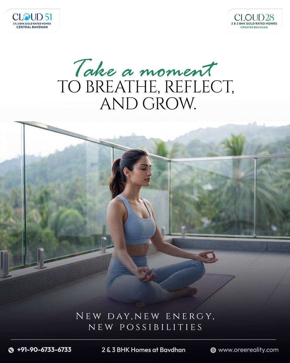 oreereality's tweet photo. Take a moment to breathe, reflect & recharge. 🌿✨
Because a beautiful home is also about creating space for peace, wellness and new possibilities.
🏡 2 & 3 BHK Gold Rated Homes at Bavdhan
.
.
.
#OREeReality #Bavdhan #WellnessLiving #PuneRealEstate https://t.co/uiUFjvsXuj